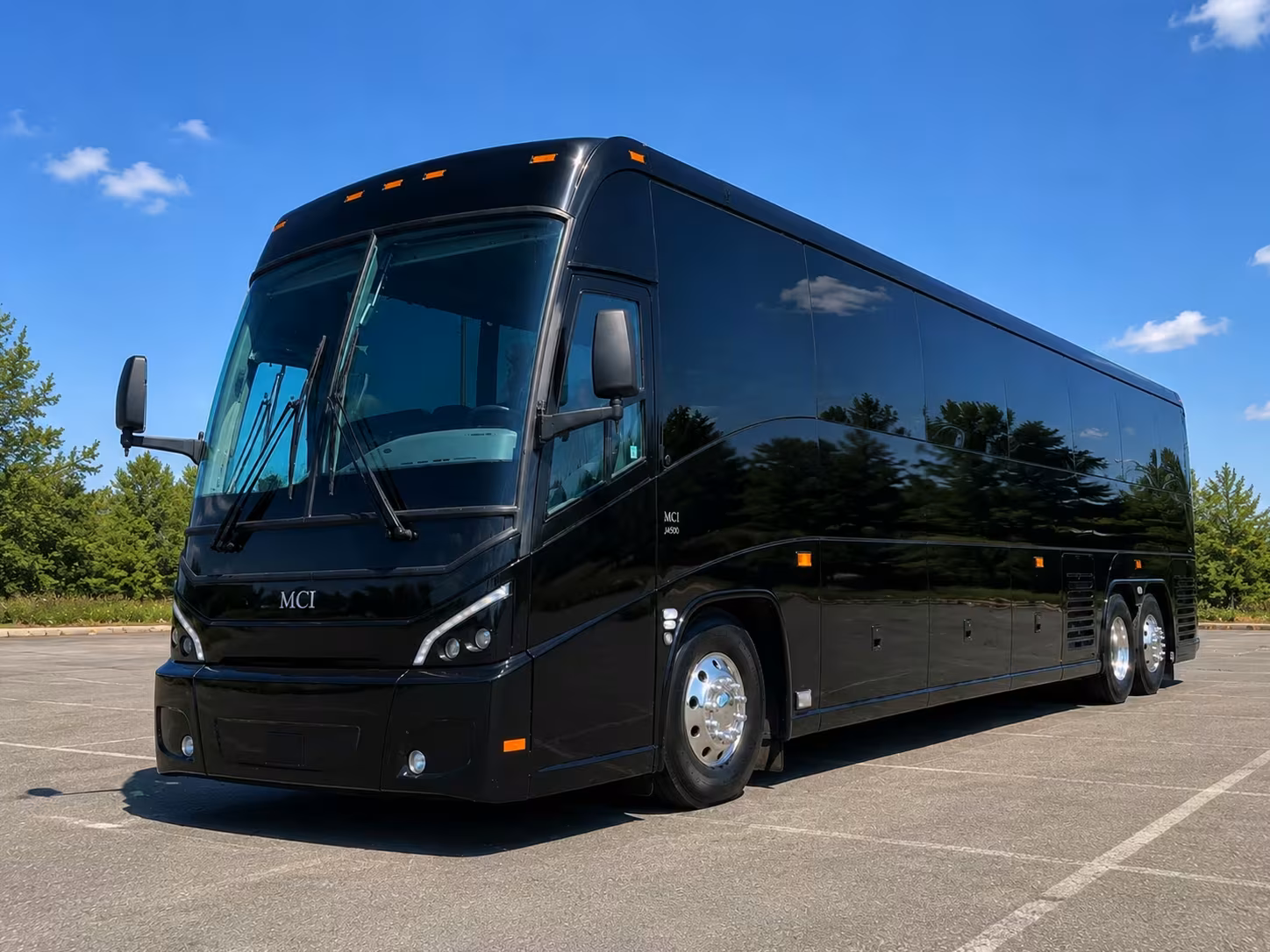 corporate airport charter bus rentals in lawrence