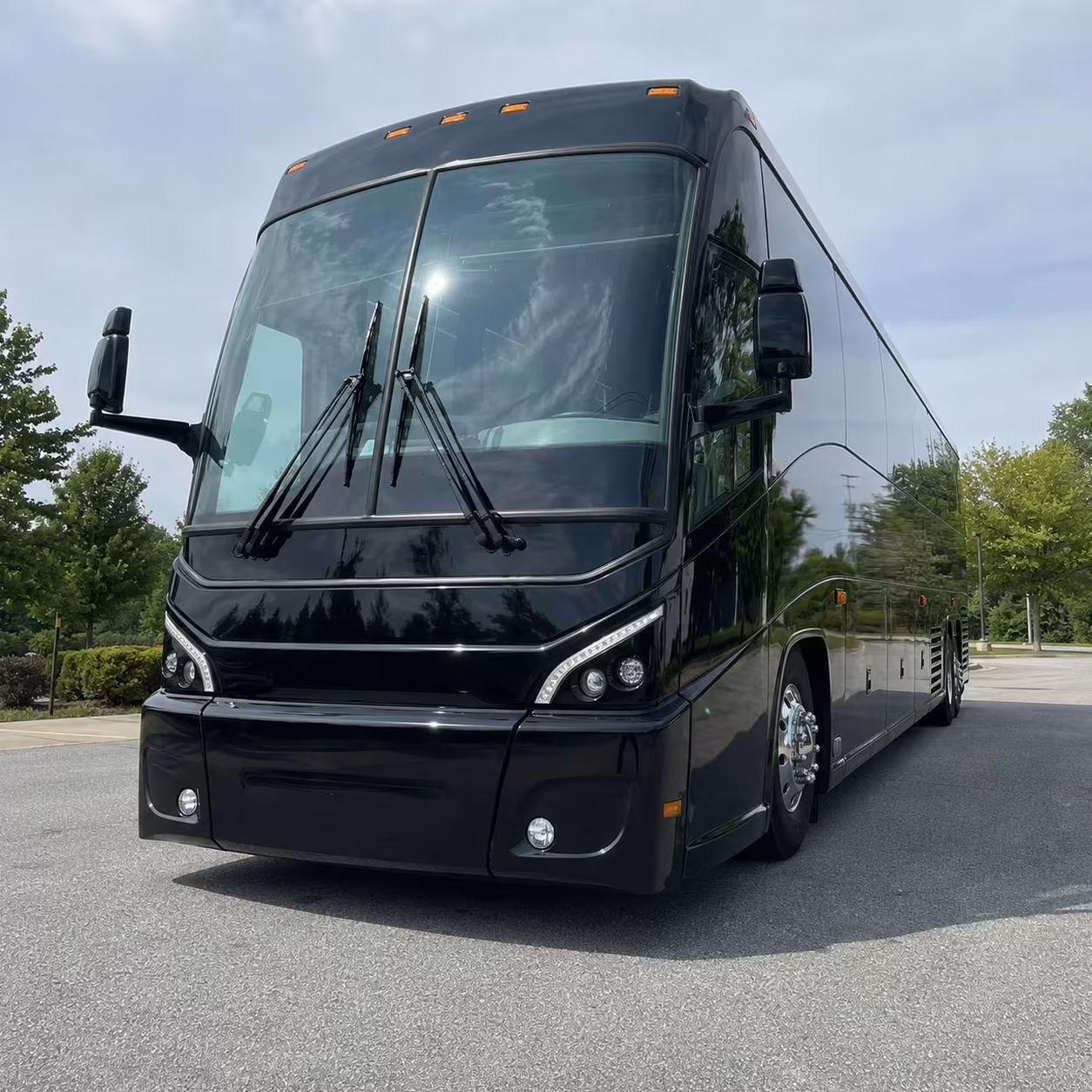 lawrence charter bus rental exterior