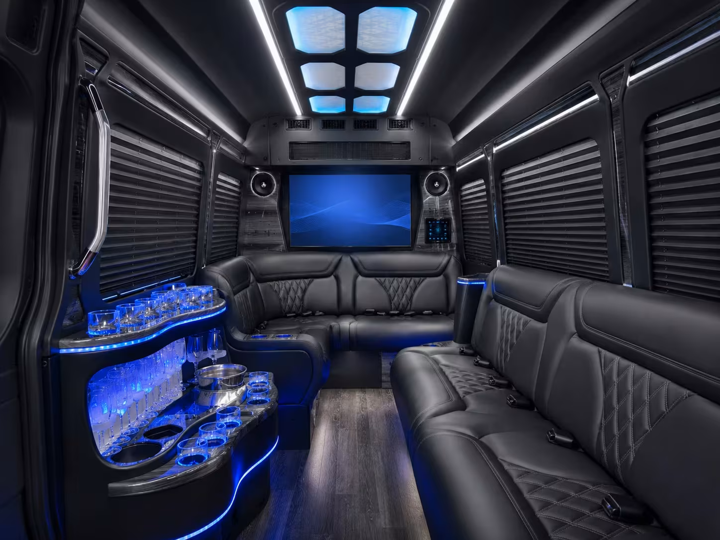 lawrence sprinter van transportation for prom vip groups